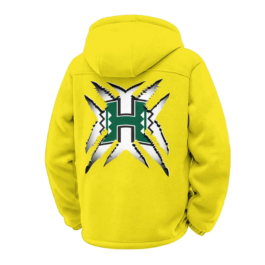 The Island Elite Winter Fleece Jacket, Arctic Expedition Fleece HVN1454HR - Yellow - Image 3