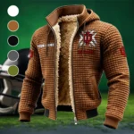 The Indiana Force Fleece-Lined Hooded Jacket, Dynamic Training Hooded Shell HVN1454IH - brown
