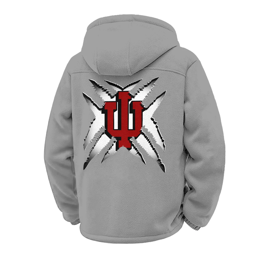 The Indiana Force Winter Fleece Jacket, Arctic Expedition Fleece HVN1454IH - Grey - Image 3