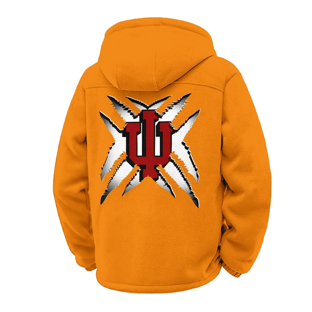 The Indiana Force Winter Fleece Jacket, Arctic Expedition Fleece HVN1454IH - Orange - Image 3