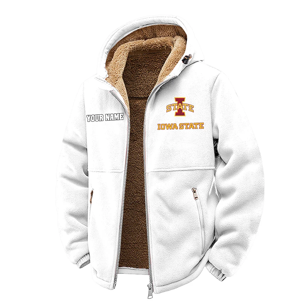 The Cyclones Winter Fleece Jacket, Insulated Sport Hoody HVN1454IS - White - Image 2