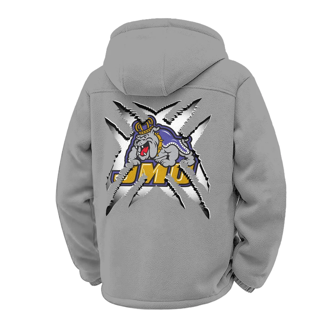 The Dukes Winter Fleece Jacket, Sub-Zero Fleece Jacket HVN1454JM - Grey - Image 3