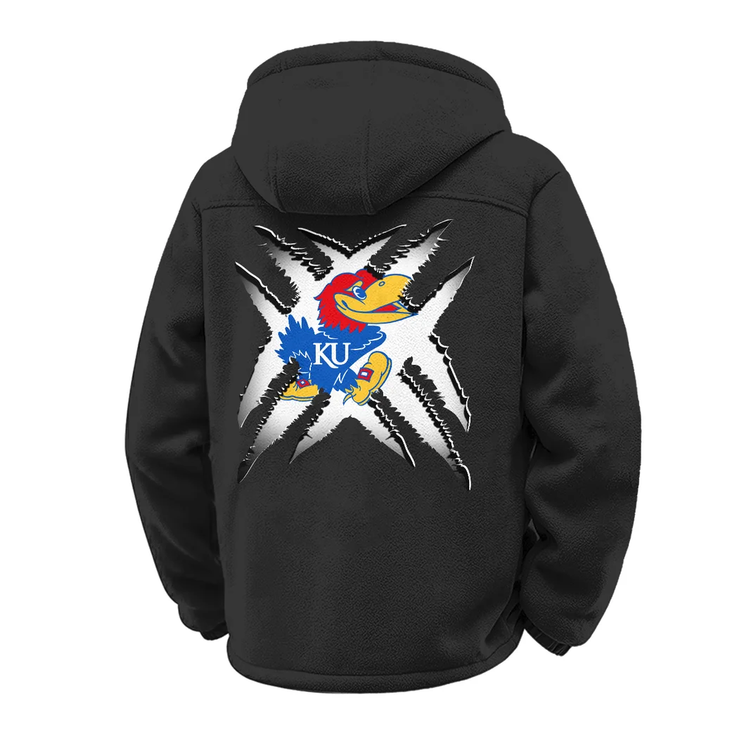 The Jayhawk Power Winter Fleece Jacket, Polar Climate Fleece HVN1454KJ - Black - Image 3
