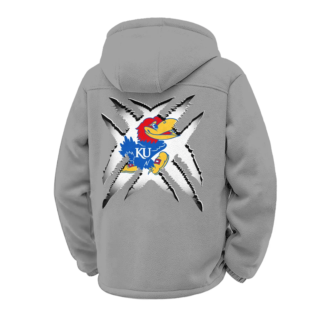 The Jayhawk Power Winter Fleece Jacket, Polar Climate Fleece HVN1454KJ - Grey - Image 3