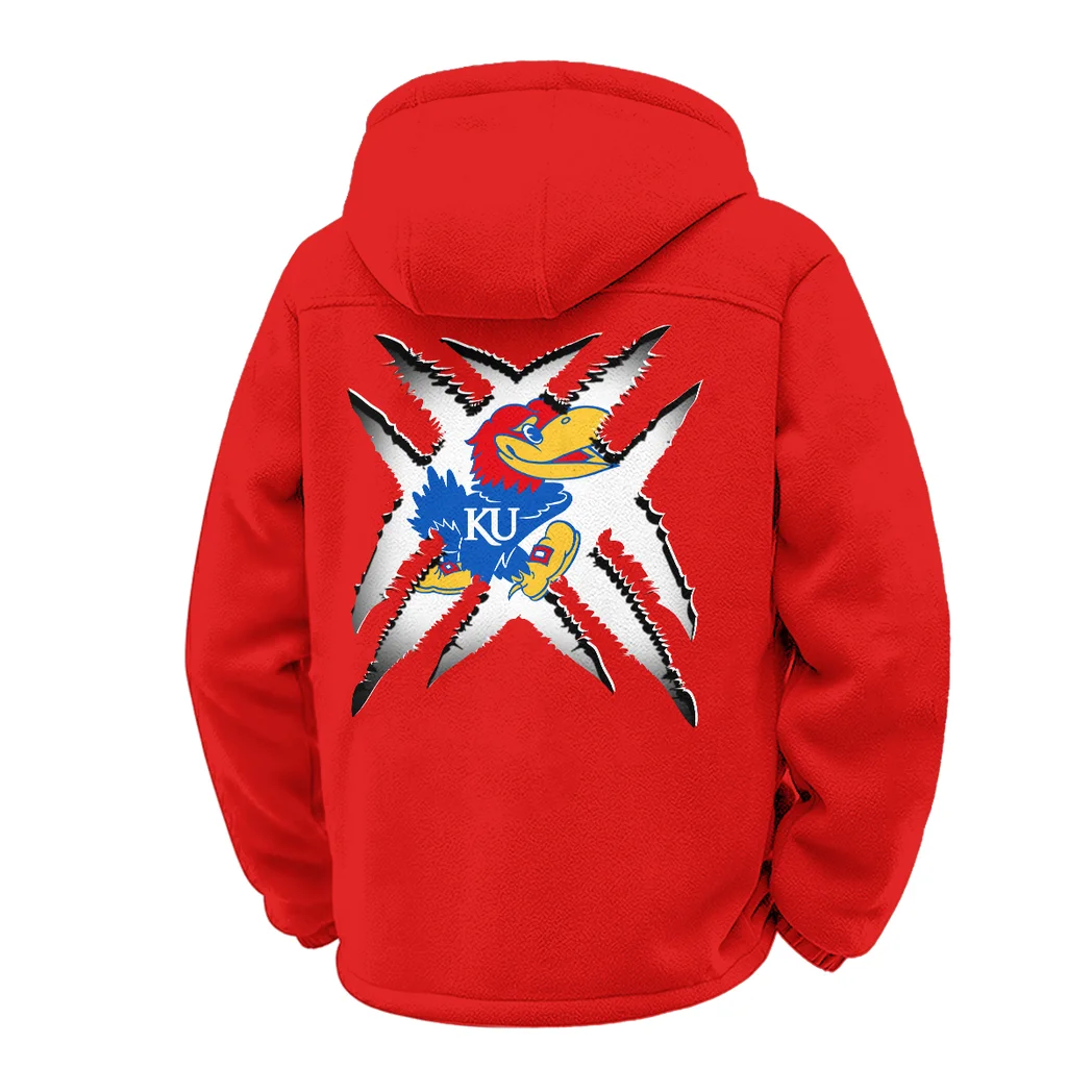 The Jayhawk Power Winter Fleece Jacket, Polar Climate Fleece HVN1454KJ - red - Image 3