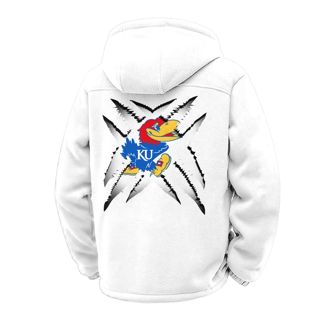 The Jayhawk Power Winter Fleece Jacket, Polar Climate Fleece HVN1454KJ - White - Image 3