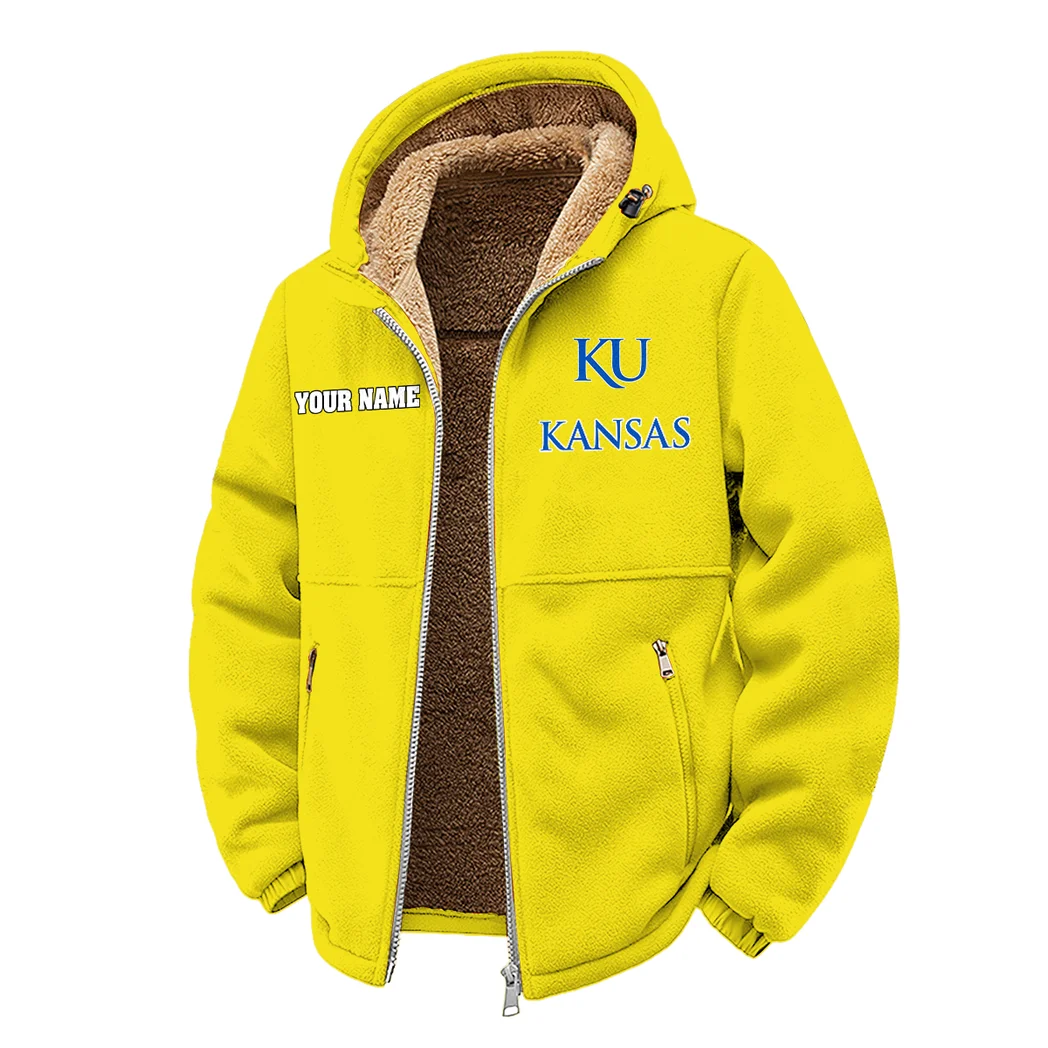 The Jayhawk Power Winter Fleece Jacket, Polar Climate Fleece HVN1454KJ - Yellow - Image 2