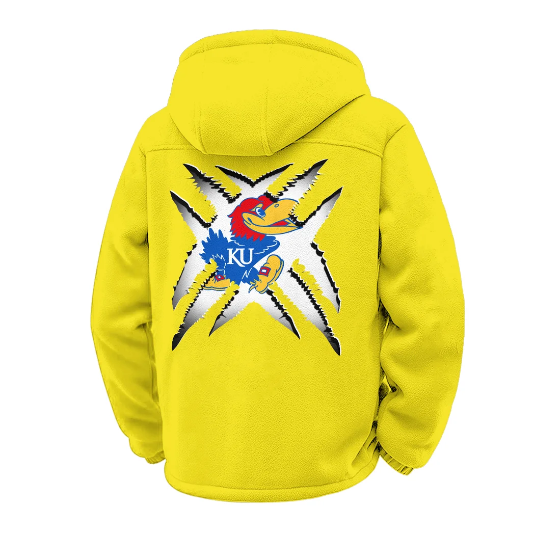 The Jayhawk Power Winter Fleece Jacket, Polar Climate Fleece HVN1454KJ - Yellow - Image 3