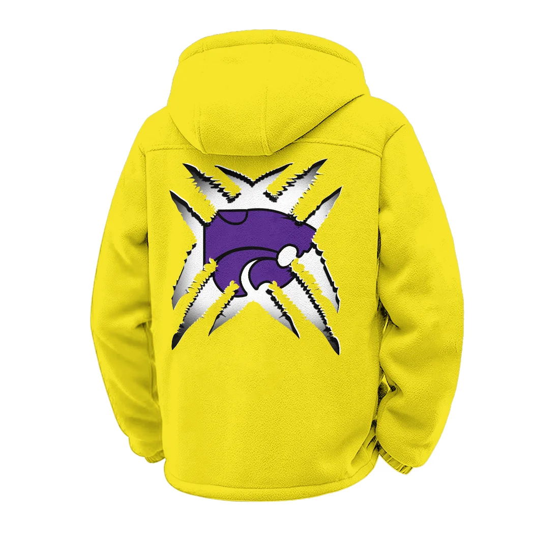 The K-State Power Winter Fleece Jacket, Superior Thermal Protection HVN1454KS - Yellow - Image 3