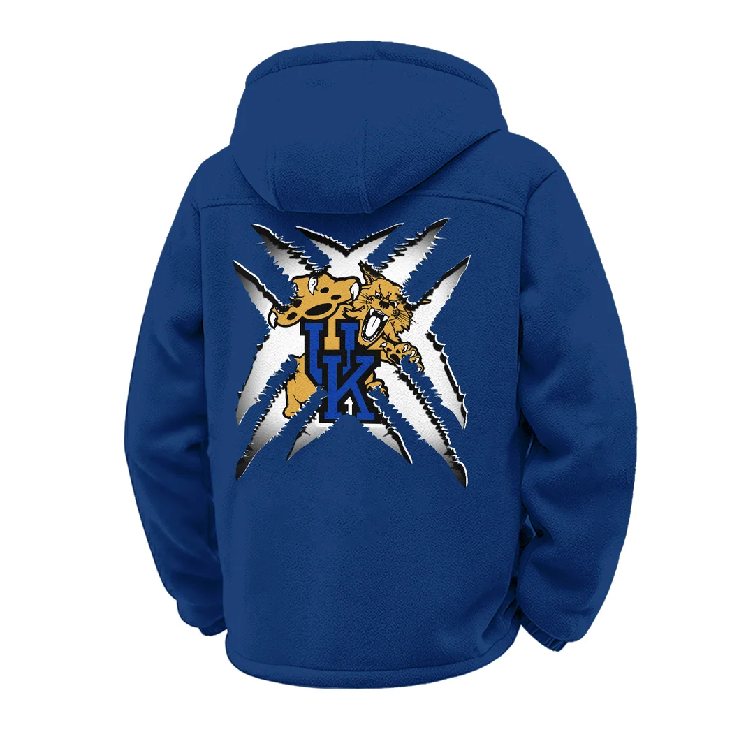 The UK Pride Winter Fleece Jacket, Heavy-Duty Cold Fleece HVN1454KW - Navy - Image 3