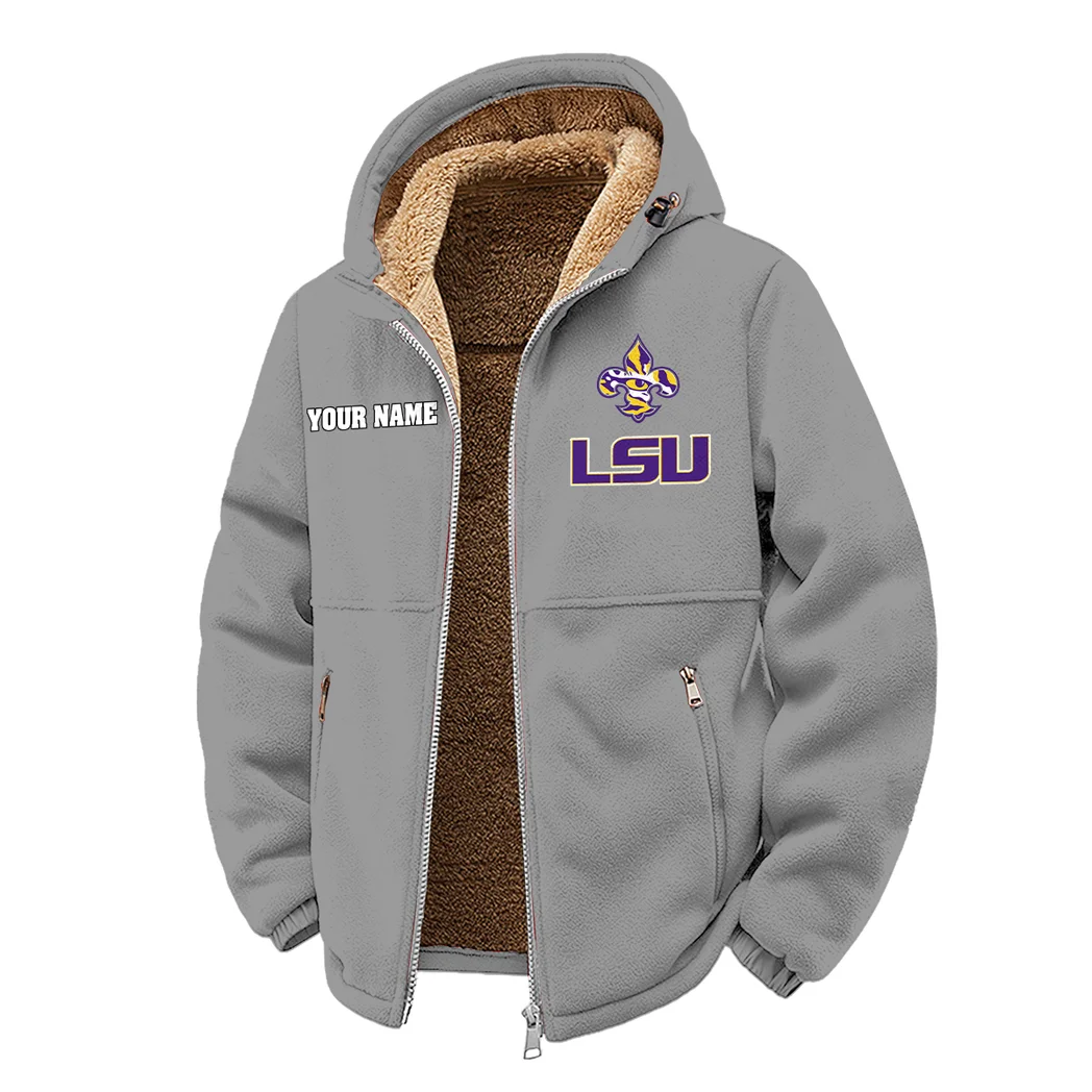 The LSU Force Winter Fleece Jacket, Dynamic Winter Training Top HVN1454LS - Grey - Image 2