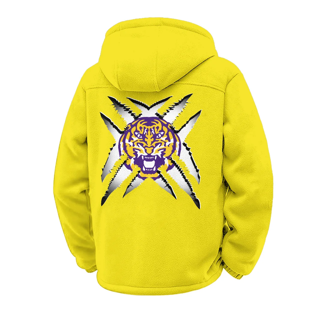 The LSU Force Winter Fleece Jacket, Dynamic Winter Training Top HVN1454LS - Yellow - Image 3