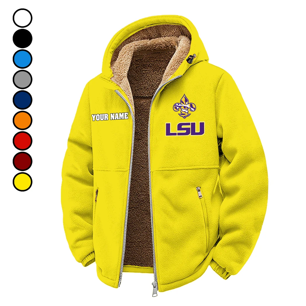 The LSU Force Winter Fleece Jacket, Dynamic Winter Training Top HVN1454LS - Yellow