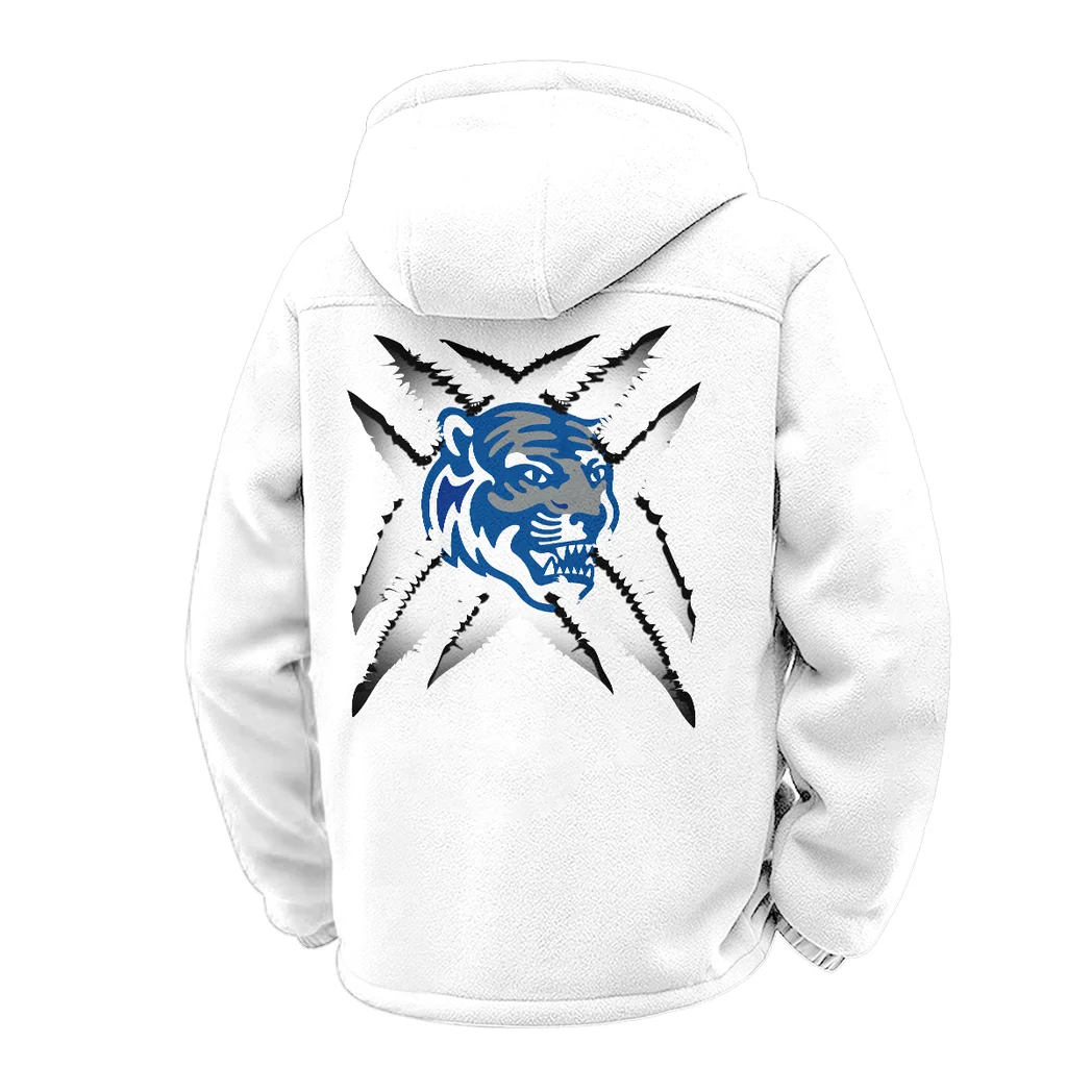 The Tiger Force Winter Fleece Jacket, Heavyweight Plush Fleece HVN1454ME - White - Image 3