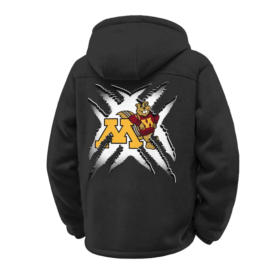 The Gopher Force Winter Fleece Jacket, Technical Mid-Layer Jacket HVN1454MG - Black - Image 3