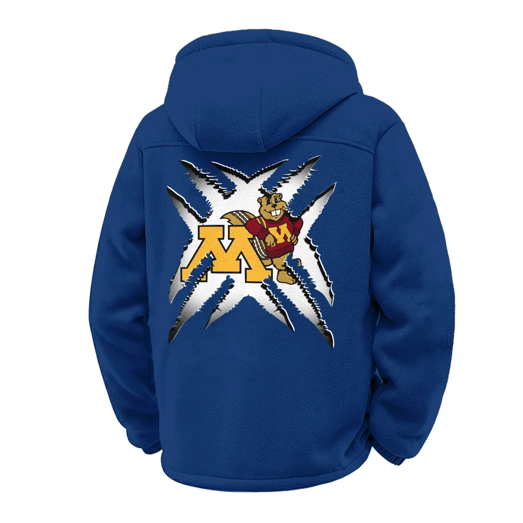 The Gopher Force Winter Fleece Jacket, Technical Mid-Layer Jacket HVN1454MG - Navy - Image 3