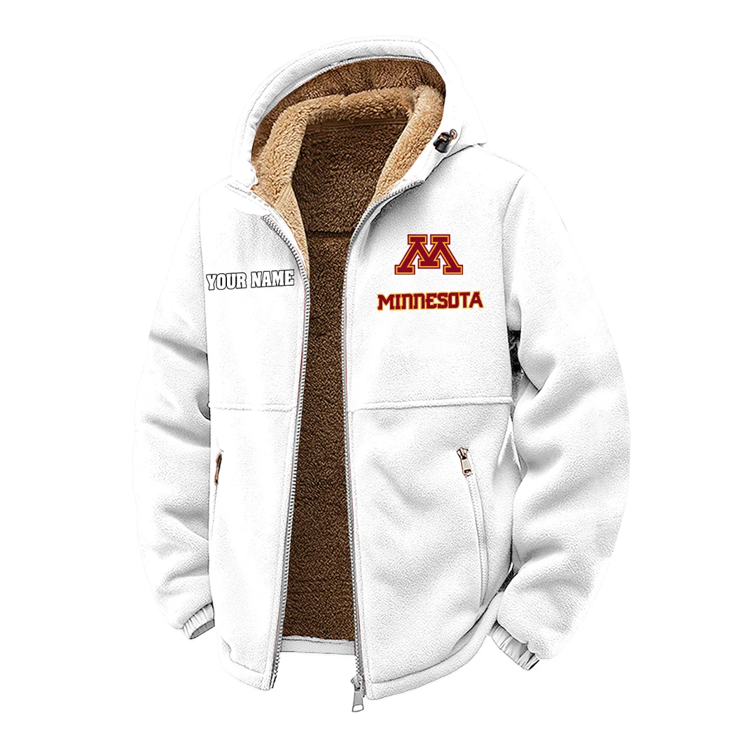The Gopher Force Winter Fleece Jacket, Technical Mid-Layer Jacket HVN1454MG - White - Image 2