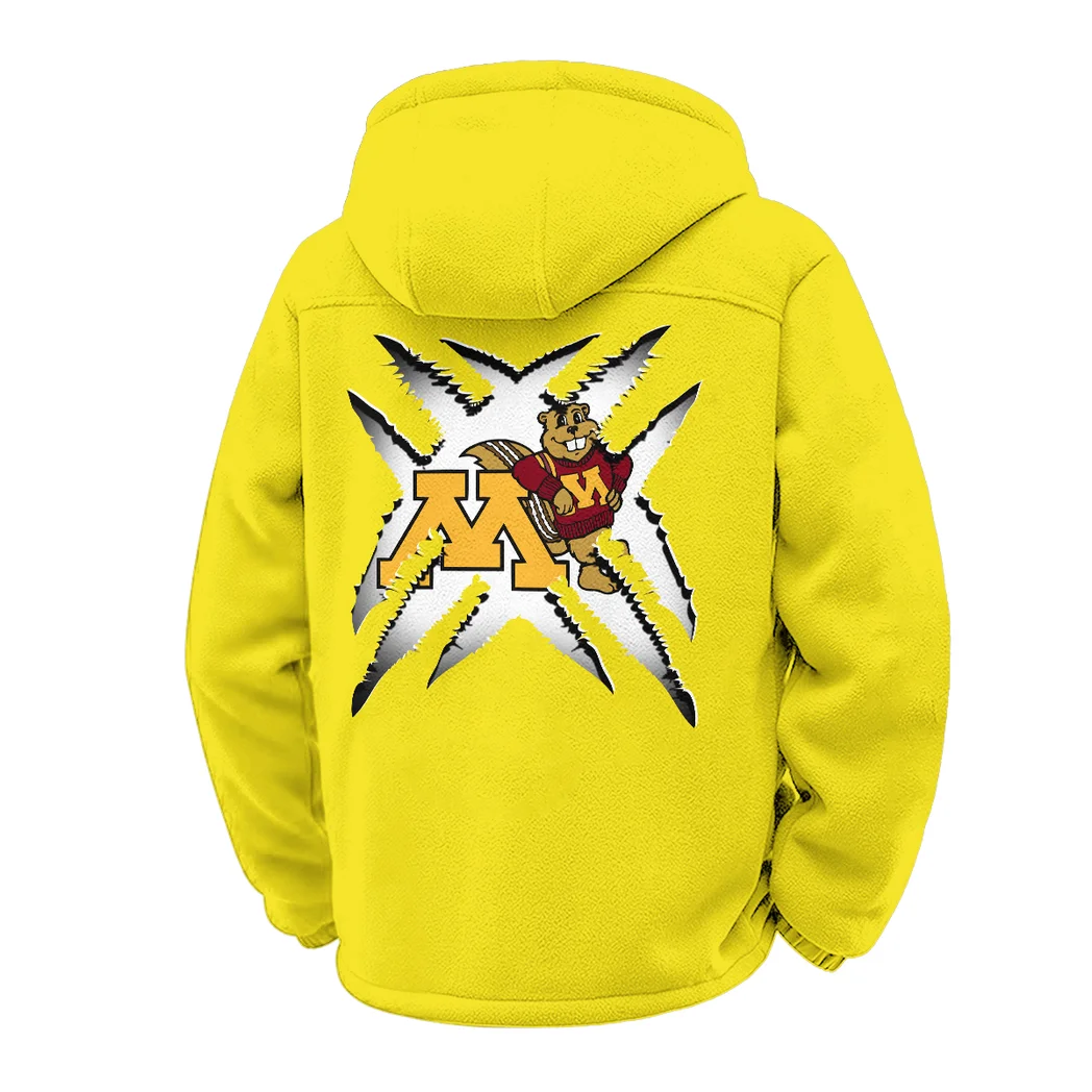 The Gopher Force Winter Fleece Jacket, Technical Mid-Layer Jacket HVN1454MG - Yellow - Image 3