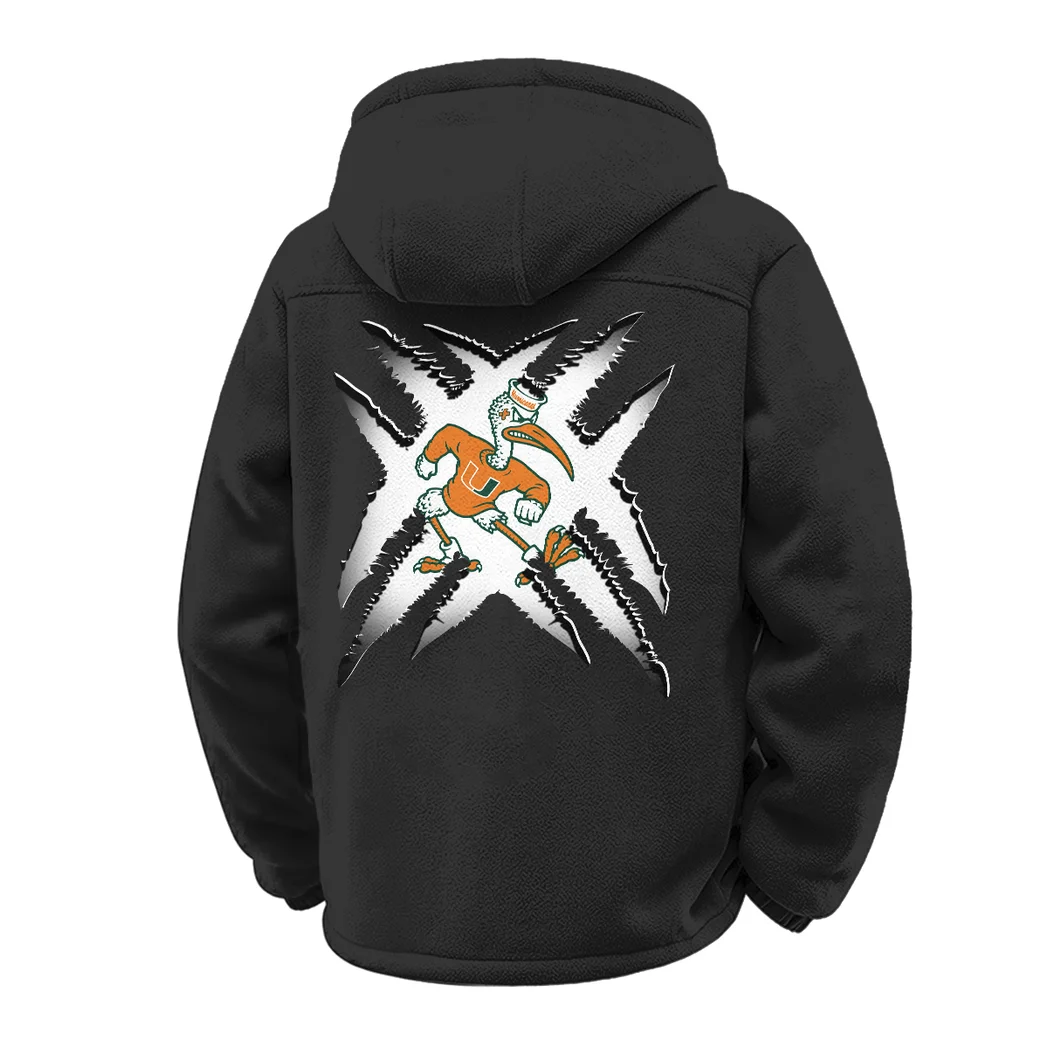 The Hurricane Winter Fleece Jacket, Snow-Ready Active Fleece HVN1454MH - Black - Image 3