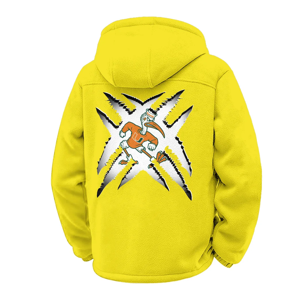 The Hurricane Winter Fleece Jacket, Snow-Ready Active Fleece HVN1454MH - Yellow - Image 3