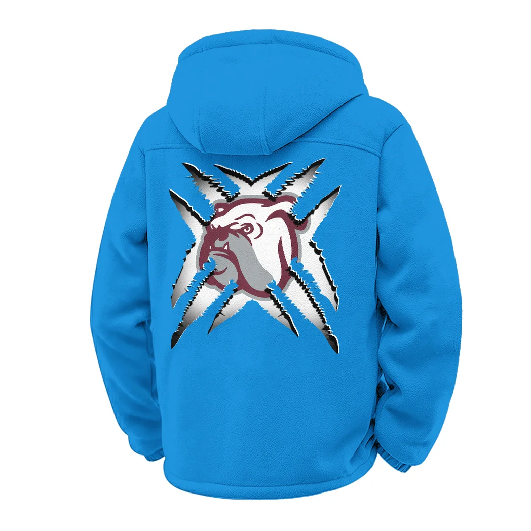 The MSU Power Winter Fleece Jacket, Cross-Training Thermal Zip HVN1454MS - cyan - Image 3
