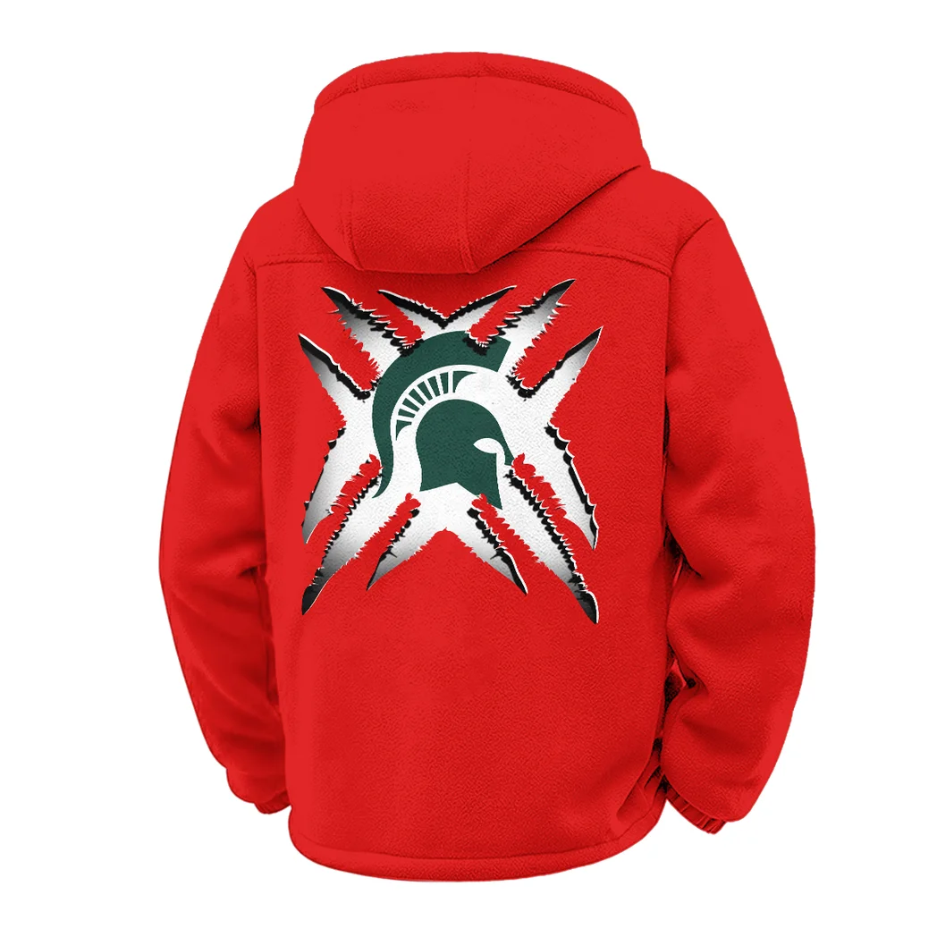 The Spartan Elite Winter Fleece Jacket, Ski & Snowboard Mid-Layer HVN1454MS - red - Image 3