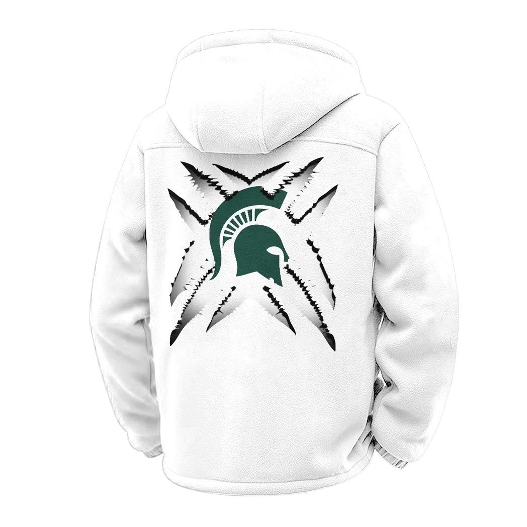 The Spartan Elite Winter Fleece Jacket, Ski & Snowboard Mid-Layer HVN1454MS - White - Image 3