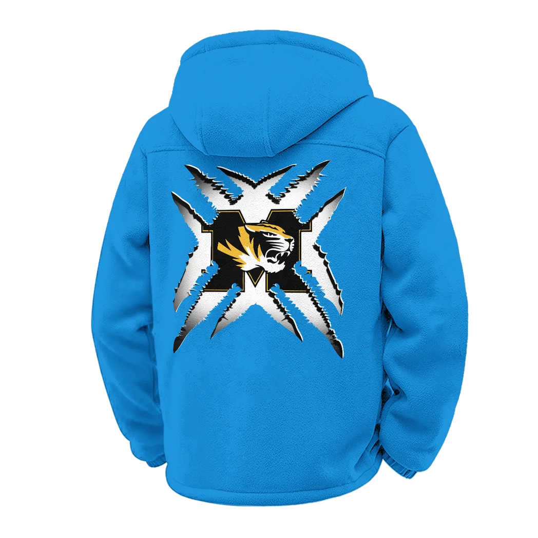 The Missouri Force Winter Fleece Jacket, Ultra-Soft Fleece Shell HVN1454MT - cyan - Image 3