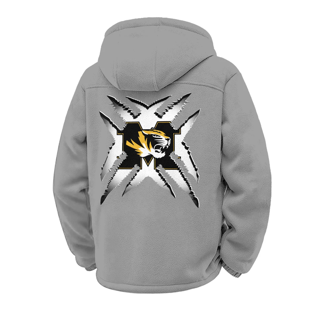 The Missouri Force Winter Fleece Jacket, Ultra-Soft Fleece Shell HVN1454MT - Grey - Image 3