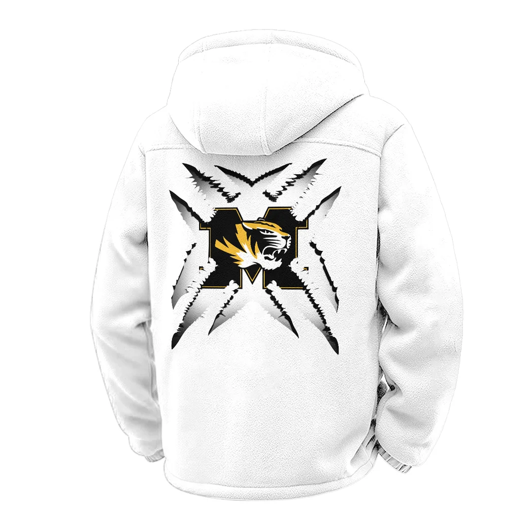 The Missouri Force Winter Fleece Jacket, Ultra-Soft Fleece Shell HVN1454MT - White - Image 3