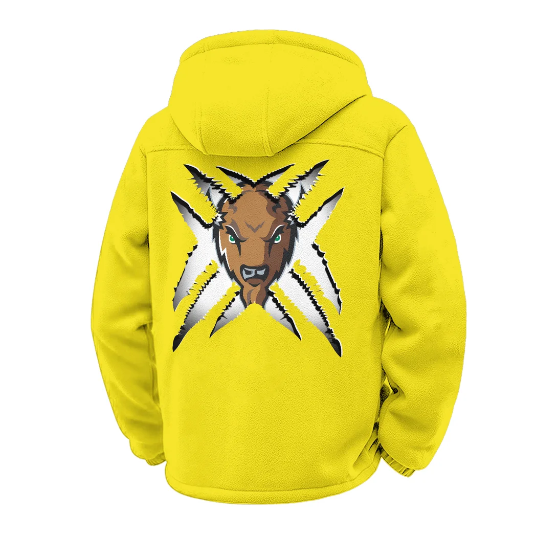 The Herd Pride Winter Fleece Jacket, Brushed Interior Winter Fleece HVN1454MT - Yellow - Image 3