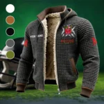 The Maryland Fleece-Lined Hooded Jacket, Cold-Snap Defense Jacket HVN1454MT - Grey