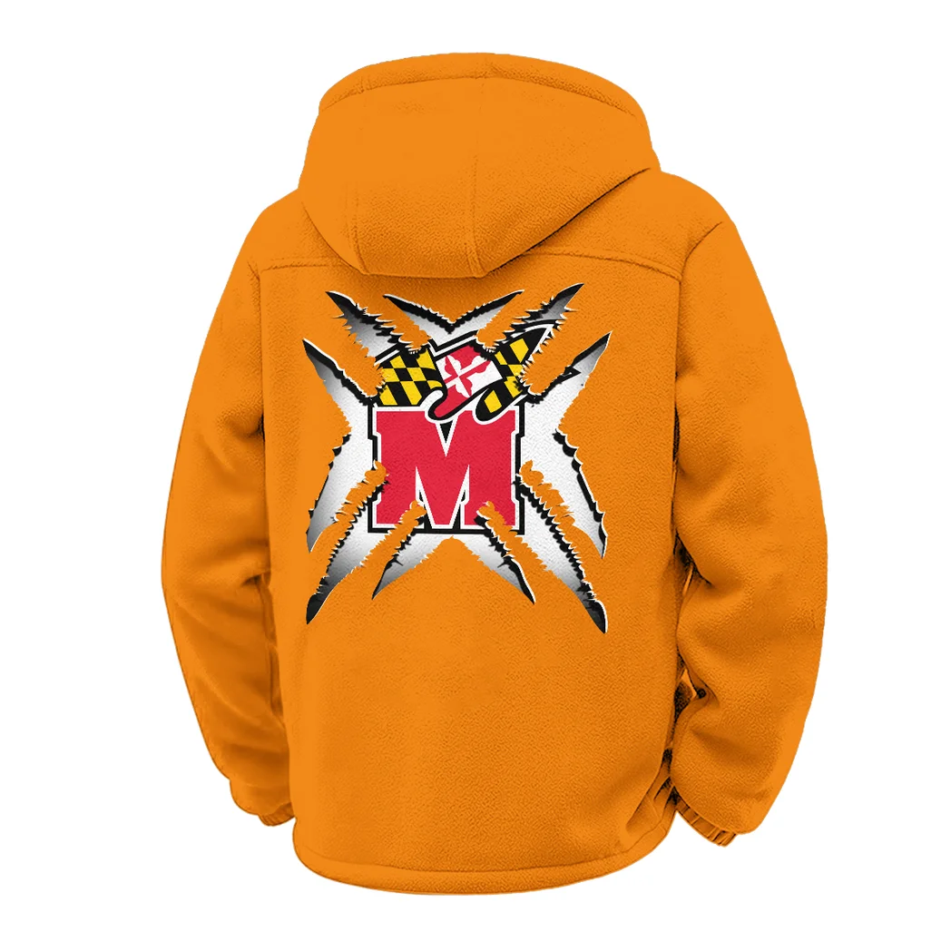 The Maryland Winter Fleece Jacket, Winter Endurance Jacket HVN1454MT - Orange - Image 3