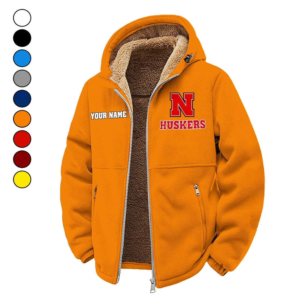 Big Red Winter Fleece Jacket, Anti-Pill Thermal Fleece HVN1454NC - Orange