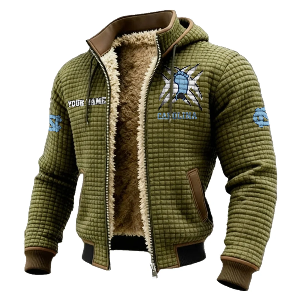 The Tar Heel Elite Fleece-Lined Hooded Jacket, High-Density Comfort Fleece HVN1454NC - Green - Image 2