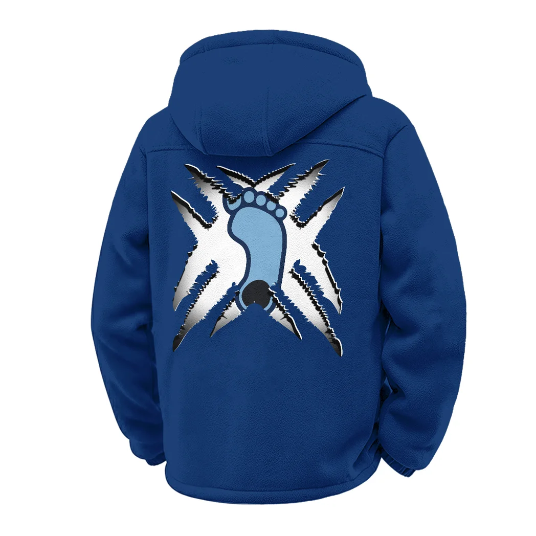 The Tar Heel Elite Winter Fleece Jacket, Warm Core Loft Fleece HVN1454NC - Navy - Image 3