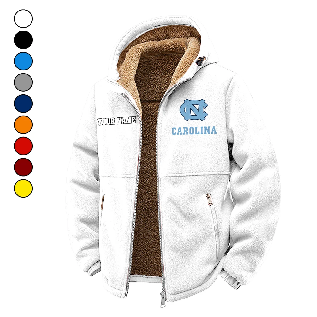 The Tar Heel Elite Winter Fleece Jacket, Warm Core Loft Fleece HVN1454NC - White