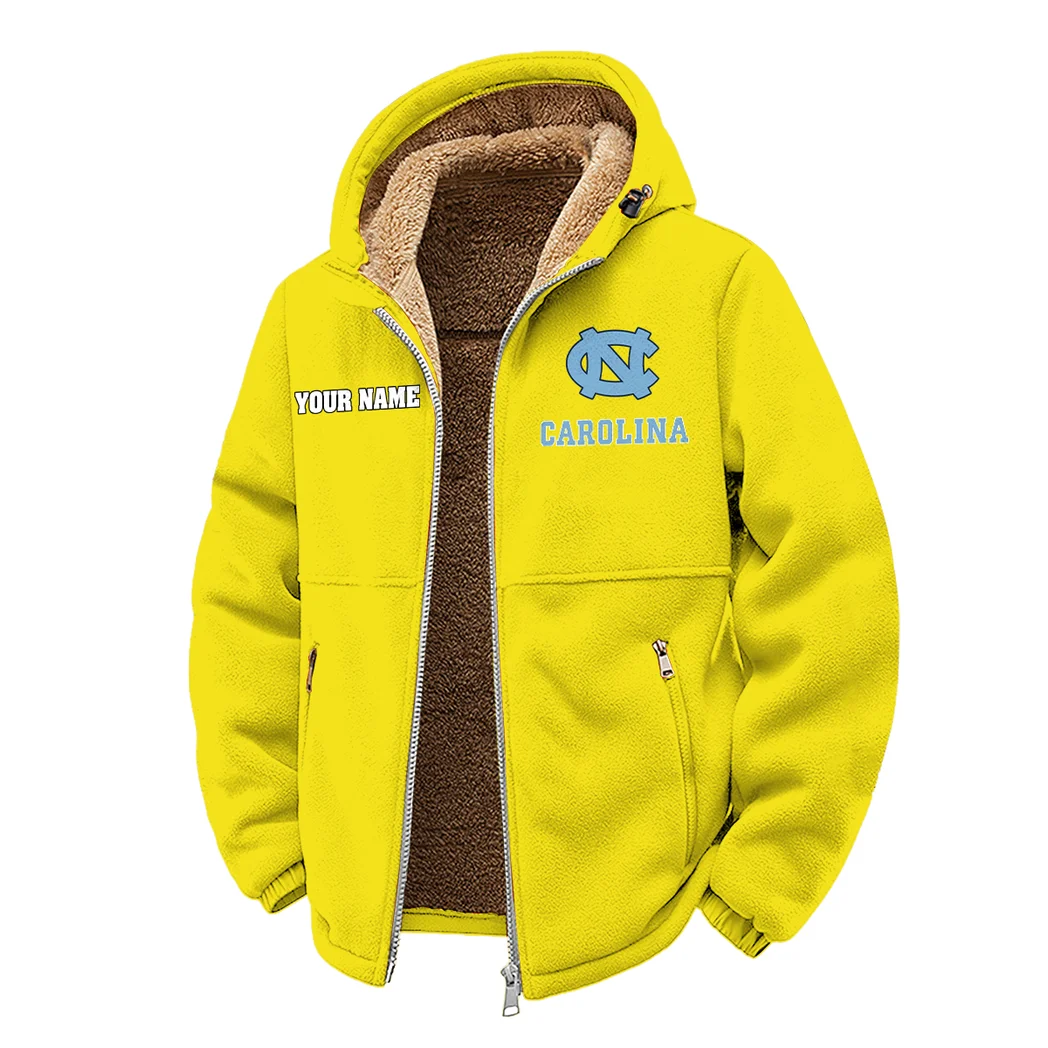 The Tar Heel Elite Winter Fleece Jacket, Warm Core Loft Fleece HVN1454NC - Yellow - Image 2