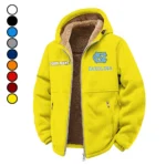The Tar Heel Elite Winter Fleece Jacket, Warm Core Loft Fleece HVN1454NC - Yellow
