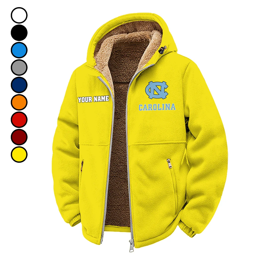 The Tar Heel Elite Winter Fleece Jacket, Warm Core Loft Fleece HVN1454NC - Yellow