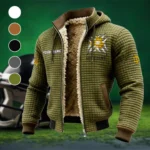 The Gold Force Fleece-Lined Hooded Jacket, Premium Bonded Fleece Jacket HVN1454ND - Green