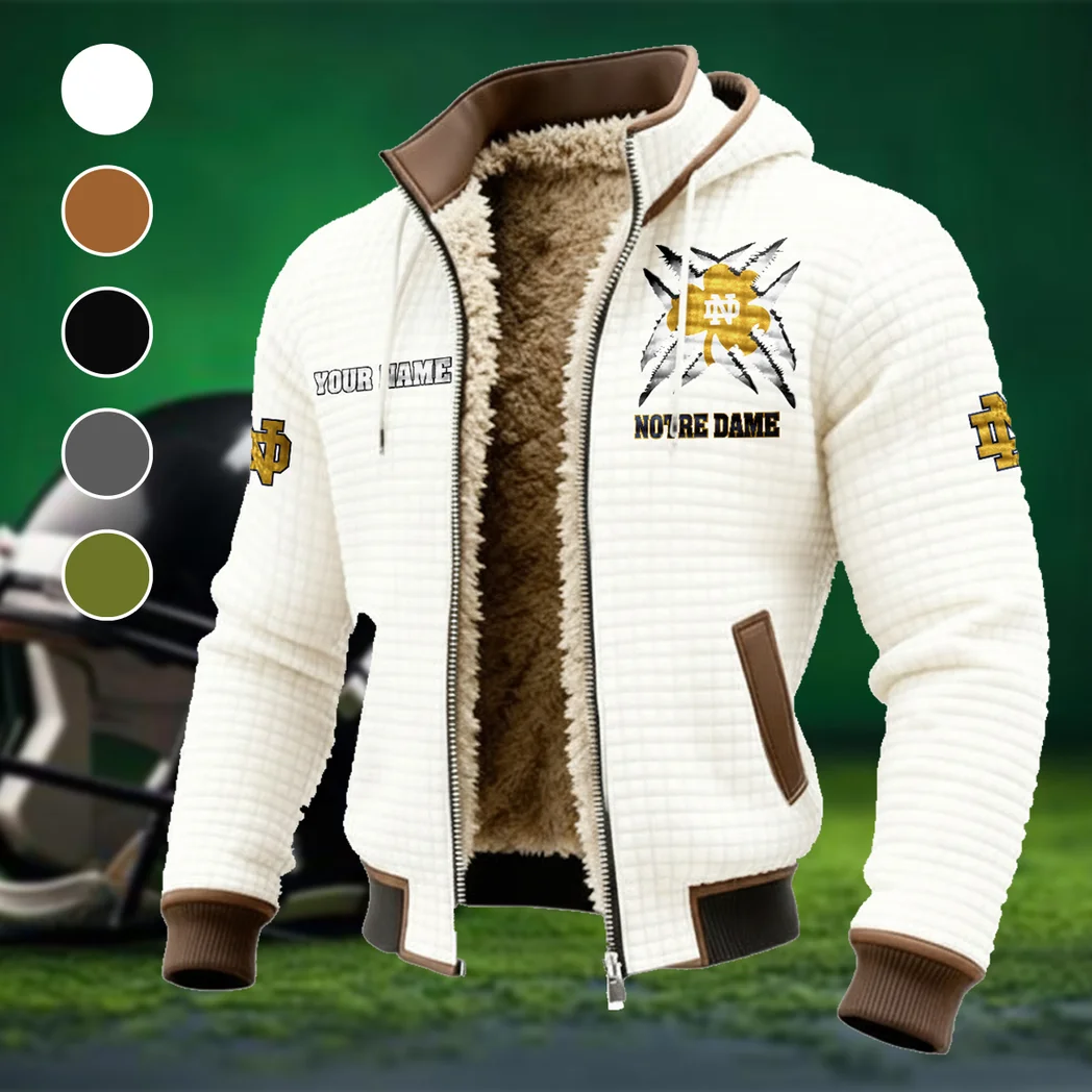 The Gold Force Fleece-Lined Hooded Jacket, Premium Bonded Fleece Jacket HVN1454ND - White