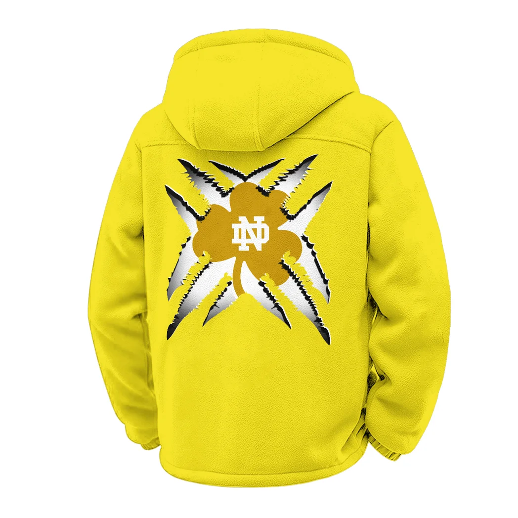 The Gold Force Winter Fleece Jacket, Breathable Winter Comfort HVN1454ND - Yellow - Image 3
