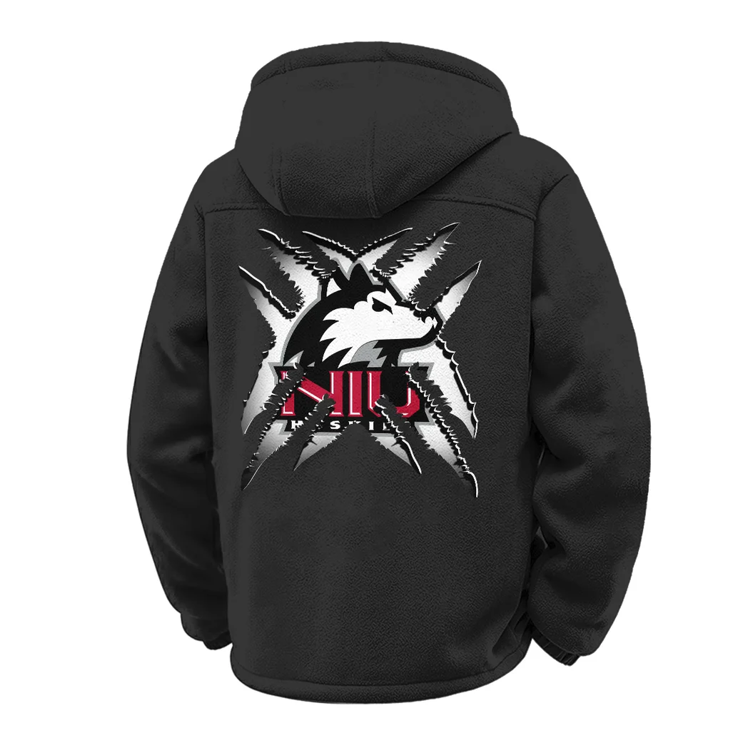 The Huskie Power Winter Fleece Jacket, Premium Fleece Barrier HVN1454NI - Black - Image 3