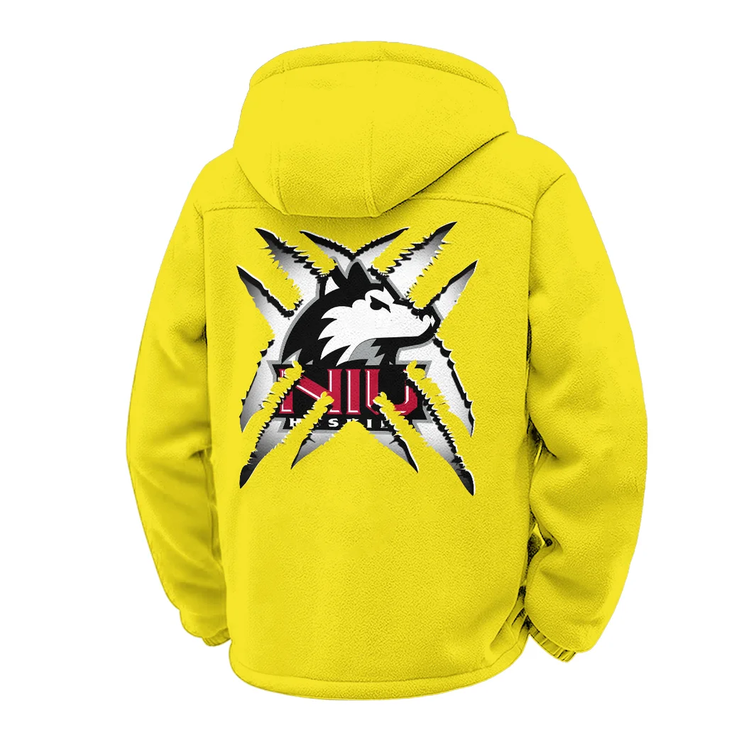 The Huskie Power Winter Fleece Jacket, Premium Fleece Barrier HVN1454NI - Yellow - Image 3