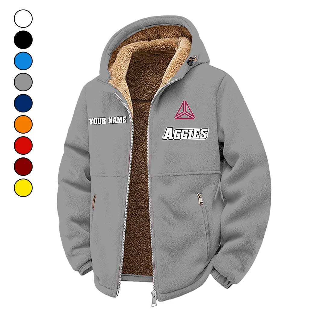 The Aggie Pride Winter Fleece Jacket, Arctic Expedition Fleece HVN1454NM - Grey