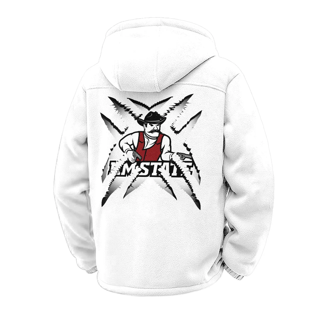 The Aggie Pride Winter Fleece Jacket, Arctic Expedition Fleece HVN1454NM - White - Image 3
