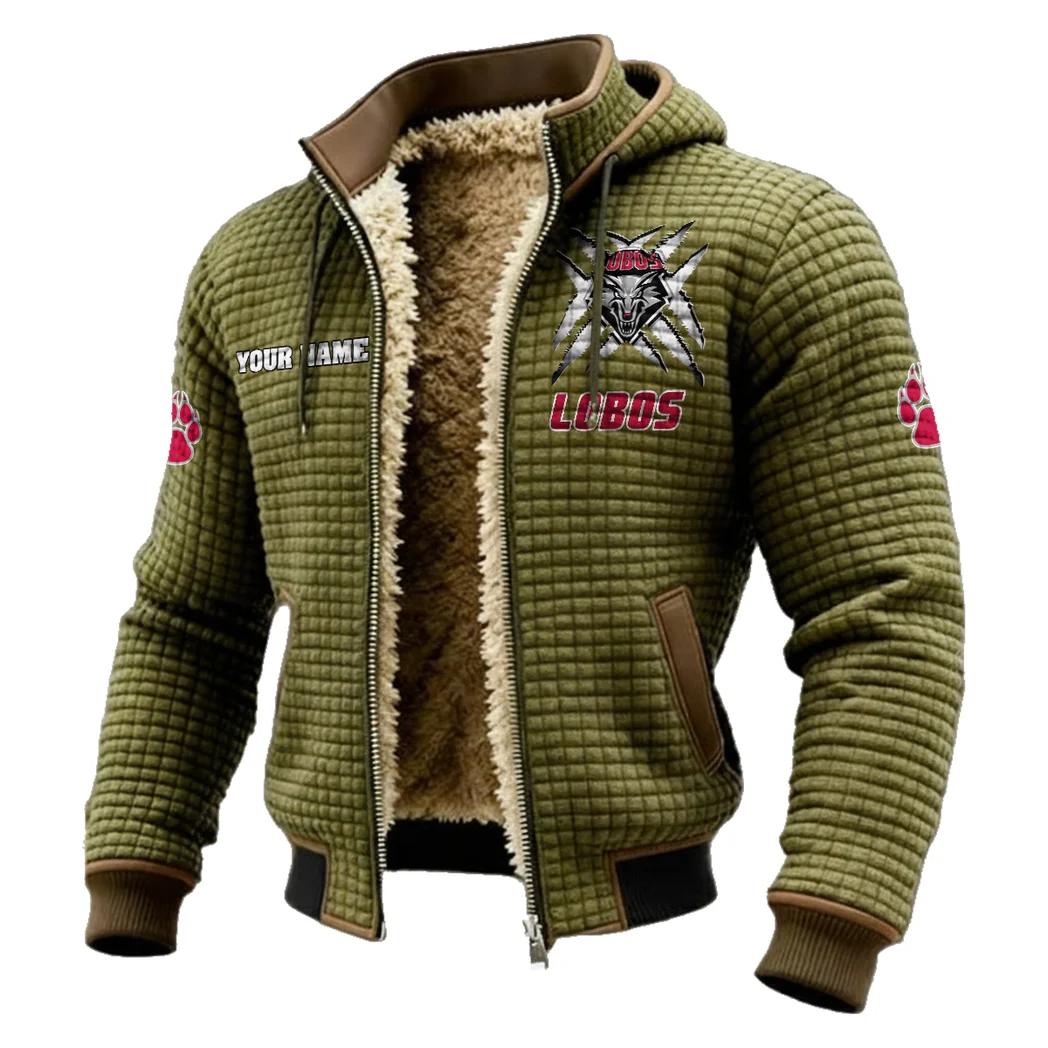 The New Mexico Elite Fleece-Lined Hooded Jacket, Warmth-Lock Fleece-Lined Zip HVN1454NM - Green - Image 2
