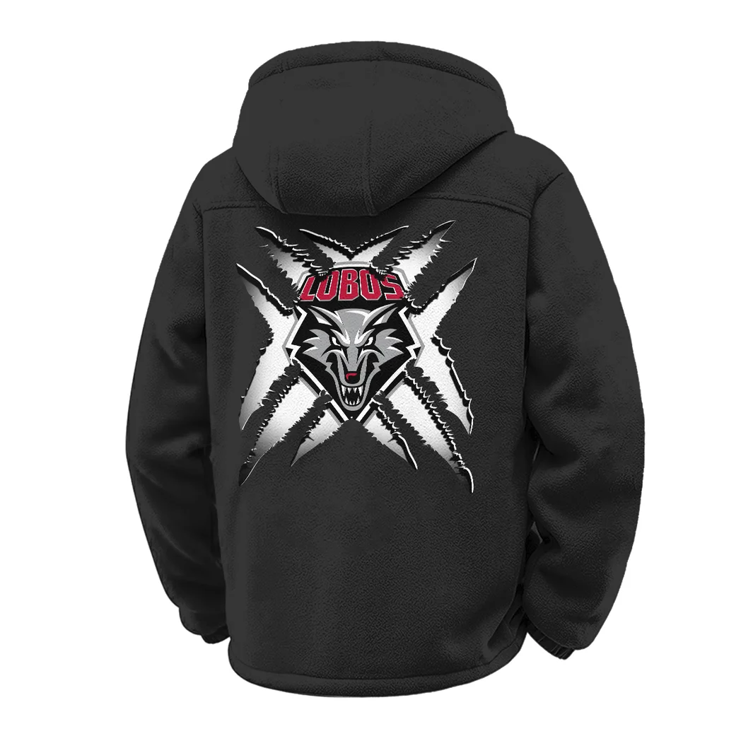 The New Mexico Elite Winter Fleece Jacket, Thermal Winter Fleece HVN1454NM - Black - Image 3