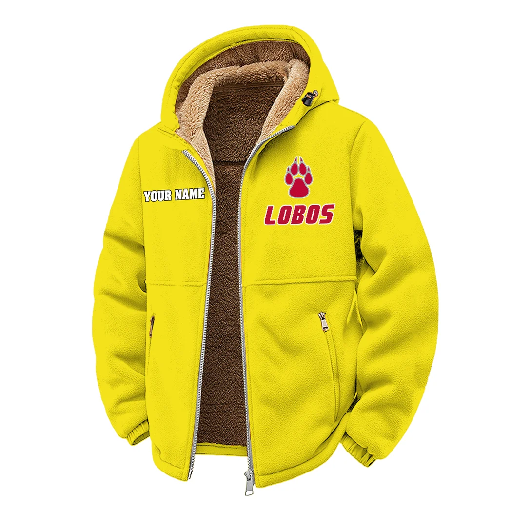 The New Mexico Elite Winter Fleece Jacket, Thermal Winter Fleece HVN1454NM - Yellow - Image 2